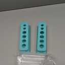 2 Sets Test Tubes with Rack Clear Plastic Test with Caps and 6 Holes Holder Rack Nurse Party Decorations Shot Tubes for Scientific Experiments Party Favors Candy(Blue,Removable)