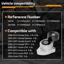 Belt Tensioner Assembly with Pulley, Compatible with Honda Civic 2006-2015, Accord 2003-2007, CR-V 2002-2014, 2003-2011 Element Acura TSX, CSX, RDX, ILX, Replaces 31170RAAA01 31170PNA023