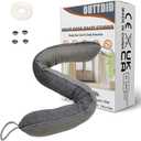 Door Draft Stopper 36 Inches Length x 4 Inches Width, Weighted Under Door Noise Blocker, Heavy Duty Under Door Draft Blocker Bottom Door Seal Noise and Air, Door Guard Saving Energy - Gray