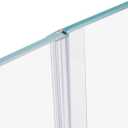 78" Shower Door Side Seal Strip for 1/4 inch Frameless Glass Shower Door Clear Polycarbonate
