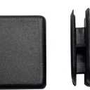 2 x Protection Force 1" 25mm (Pack of 10) Square OD Tubing Plastic Insert Plug, Tubing Post End Cap, Chair Glide
