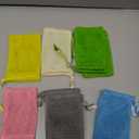 ADLABLD Exfoliating Soap Bags for Shower, 4Packs Exfoliating Soap Bar Bag with Drawstring Travel Soaps Bar Bags, Drawstring Wash Bag (4 Colors, 5.5 x 3.5 in)