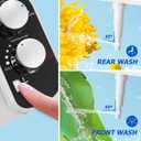 Hot and Cold Bidet Attachment for Toilet, Ultra-Slim Bidet Attachment Warm Water, Non-Electric Adjustable Pressure Self Cleaning Sprayer Nozzle Control for Posterior, Feminine Wash