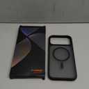 TORRAS Stronger Magnetic & Shockproof for iPhone 17 Pro Max Case, Fit for MagSafe, Military Grade Drop Protection, Camera Control, DIY Button, Slim for iPhone 17 Pro Max Case Translucent Matte Black