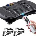 Vibration Plate Exercise Machine, PBYRD Lymphatic Drainage Machine for Weight Loss, Full Body Workout Vibrate Fitness Platform, Helps Toning Shaping Wellness Home Gyms Workout - Max User Weight 330lbs (Black)
