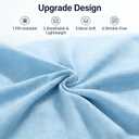 Knee Pillow Cover 10" x 8" x 6", Replacement Leg Pillow Case, Leg Pillow Cover Apply to Memory Foam Knee Pillow Case from Blue