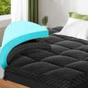Dual Layer 3 Inch Memory Foam Mattress Topper Queen Size, 2 Inch Cooling Gel Memory Foam Plus 1 Inch Pillow Top Mattress Pad Cover, with 8-21 Inch Deep Pocket, Black
