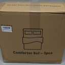 King Comforter Set SkyBlue,3PCS Soft Lightweight Breathable Bedding Comforter Sets for All Season, King Size(104''90'' Comforter & 2 Pillowcases)