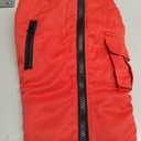 Dog Winter Coat with Harness Built-in | Waterproof Dog Jacket with Zipper & Fleece Lining | Reflective Cold Weather Coat for Small Medium Large Dogs (Red)