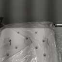 Vaunn Medical Deluxe Spa Shower Chair with Arms and Back, Bath Seat for Seniors, 350 lbs Max Weight, White With Light Gray Arms