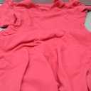 Womens Short Puff Sleeve V Neck Casual Semi-Formal Cocktail Party A-Line Dress XL, Rose Red