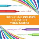 BIC Color Cues Pen Set, 60-Count Pack, Assorted Colors, Fun Color Pens for School Supplies, Includes BIC Cristal Xtra Smooth Ballpoint Pens