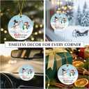 7 x Funny Friendship Ornaments 2025 - Bestie by Choice Friends Ornament, Xmas Gifts for Friends BFF Bestie, Funny Gift for Coworker Work Bestie Neighbors