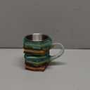 Painted Book Mug, Novelty 3d Painted Books Coffee Mug, Unique Colorful Resin Books Stack Coffee Cup, Collection Gifts For Readers Librarians Literature Lovers (#A)