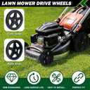 CheeMuii 8 Inch Lawn Mower Wheels 2 Pack 8" Push Lawn Mower Wheels with Bolts and Lock Nuts Kit Fit for Most Standard push Lawn Mowers/Generator/Garden Tiller/Handtruck