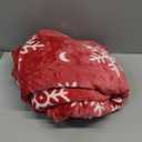 Christmas Throw Blanket Soft Fleece Red Snowflake Blanket Home Dcor Plush Christmas Throw Bed Blanket Throws for Winter Bedding Couch, 50x60 Inches