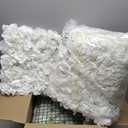 Flower Wall Backdrop 12PCS 16.5x16.5 Inch Floral Wall Panel White Artificial Silk Rose Wall Decor Ideal for Wedding Celebrations, Festive Party Backdrops and Home Decor