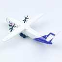Die-Cast Propeller FedEx Airplane Model  6 Inch Alloy Plane with Rolling Wheels  Miniature Aircraft Collectors & Aviation Enthusiasts