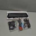 OMBAR 4K+2.5K Rear View Mirror Camera with ADAS BSD and LCA, 12" Smart Mirror Dash Cam with 5.8GHz WiFi, Rearview Mirror Camera with GPS G-Sensor, Parking Monitor, Loop Recording, 64GB Card Includes