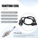 Ignition Coil 5-PIN CDI Box Solenoid 4-PIN Relay Voltage Regulator Spark Plug Kit Compatible with 50cc 70cc 90cc 110cc 125cc ATV Chinese Go Kart Dirt Bike Pit Bike TaoTao Moped Scooter Parts