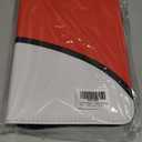 Carrying Case Binder for Standard Trading Card, Holds Up to 400 Cards with 50 Premium Sleeves 4-Pocket Pages (Red)