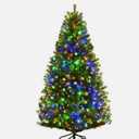4ft Pre-lit Artificial Christmas Tree Auto-spread/close up Branches 11 Flash Mod