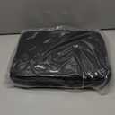 HIBWN Fireproof Document Box, Hard Case Fireproof File Organizer with Lock and 13 Pocket Accordion File Folder, Portable Safe Box for Home Office Travel to Storage Important Documents Laptop Black