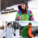 Beanies Skull Caps for Men, Women Warm Helmet Liner Cycling Cap Soft Lightweight Beanie Hat Antistatic Running Beanie (Black+stripe)