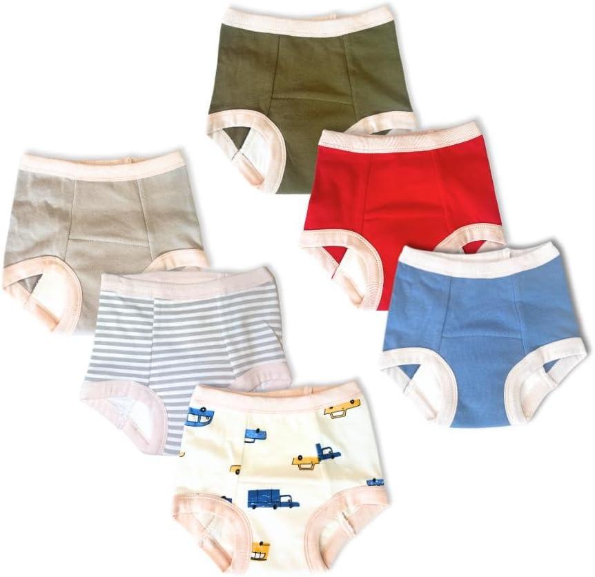 Peejamas Daytime Trainers  Comfortable Toddler Underwear for Potty Training  Diaper Replacement Training Pants for Toddlers  EasytoClean Training Pants (6Pack  Bold Explorer, 4T)