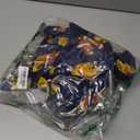 Simple Joys by Carter's Kids' Loose-fit Flame Resistant Fleece Footed Pajamas (6, Green Monster Trucks/Navy Football)