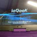 ieGeek 15.9" Portable DVD Player with 14.1" Swivel Screen, HDMI Input, 6-Hour Rechargeable Battery, Region Free, USB/SD Playback, Ideal Gift for Seniors, Kids and Travel, Purple