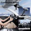 YONZEE Tesla Magnetic Phone Mount for Model Y Juniper 2025-2026 and Model 3 Highland 2024-2026, Dashboard Phone Holder with Strong Magnetic Grip, Interior Accessories for iPhone and Smartphones