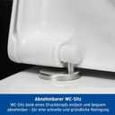 Seat and cover Starck 3 white hinges stainless steel SoftClose