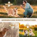 2 x Dog Memorial Gifts for Loss of Dog - Angel Dog Stained Glass Window Hanging - A Beautiful Tribute for Your Beloved Pet - Pet Memorial Gifts - Sympathy and Remembrance - Comforting Pet Loss Gifts