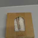 Ceoighe 4 Pack Christmas Tree Candles, 5 Inch Pure Beeswax Christmas Tree Shaped Taper Candles for Xmas Holiday Decor, Advent Party Banquet Centerpiece Decoration(White with Silver Trim)