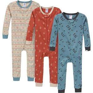 Gerber baby-girls Baby-girls 3-pack Snug Fit Footless One-piece Cotton Pajamas, 4T