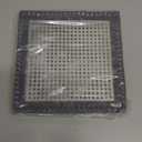 Hair Catcher/Drain Strainer/Shower Drain Cover for Bathroom Floor Drain, Stainless Steel and Silicone (6 inch, Dark Grey)