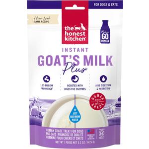 The Honest Kitchen Human Grade Instant Goat's Milk with Probiotics for Dogs and Cats, 5.2 Ounces (EXP 05/05/26)