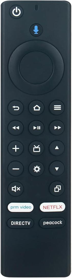 Replacement Voice Remote Commander Compatible with Amazon Omni Series 4K UHD TV QL65F601A QL43F601A 4K75M600A QL50F601A 4K43M600A 4K65M600A QL75F601A QL55F601A 4K55M600A 4K50M600A