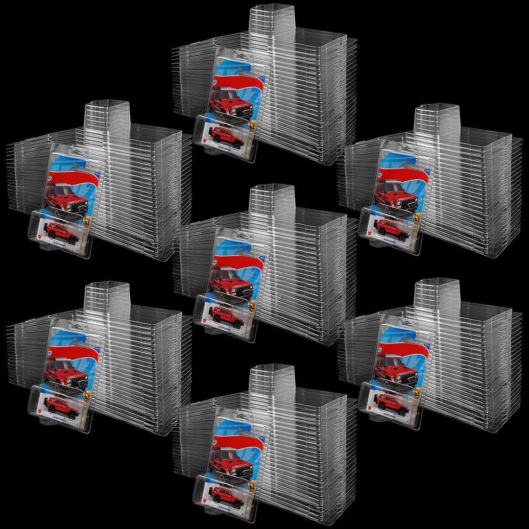 150 Pcs Clear Protector Cases Model Car Clamshell Cases Display Clear Protective Packs Car Blister Pack Covers Compatible with Hot-Wheels for Storage, 7.5 x 5 x 2 Inch