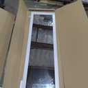 MCS 16x55 White Over The Door Mirror, Full Length Hanging Mirror for Bedroom and Bathroom Doors, No Tools Required