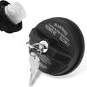 1 PC Car Locking Gas Cap, ABS Plastic Car Fuel Tank Cap Replacement, Lock Fuel Cap with 2 Keys, Compatible with Dodge, Jeep, Chrysler, Ram, OEM 05278655AB, 5278655ab (Black)