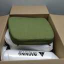 Iristykilin17'' x 16'' x 2.5"Thick Chair Cushions for Dining Chairs, 8 Pack WaterProof Easy Clean Kitchen Chair Pads with Ties and Non-Slip Backing - 30D High Elastic Foam Soft Kitchen Chair Cushions, Green
