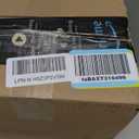 Outdoor Bistro Chair Cushion with Ties, Tufted Patio Chair Cushions Set of 2, Round Seat Cushion 15”x15”x4” for Home Garden Balcony Office Porch Lawn Deck, Herringbone Black White