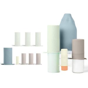 Bottle Covers for Travel, Leak Proof Elastic Sleeves, Travel Size Container Covers, Holiday Essentials for Women, Multiple Sizes Cover Suit for Various liquids Toiletries Bottles (8pcs) (Gray)