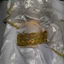 Geyoga 2 Pcs Greek Toga Costume Grecian Roman Costume and Roman Crown Leaf Wreath Halloween XXL