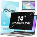 360° Laptop Privacy Screen 14 Inch 16:9, 4 Way Computer Monitor Privacy Shield, Matte Anti Glare Blue Light Privacy Filter Compatible with Lenovo Hp Dell Acer Asus Thinkpad Envy Xps