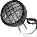 FVRITO 12V LED Front Head Light Lamp for 110cc 125cc 150cc 200cc 250cc TaoTao Coolster Roketa Yamoto Vitacci JCL Kazuma Peace RPS ICEbear Apollo Sej BULL KXD FARM Sunl Kandi ATV Quad 4 Wheeler Go Kart