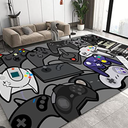 Warm Tower Large Area Game Rugs Living Room , Bedroom Game Rugs Boys Room, Video Game Room Area Rugs , Kids Room Rugs Game RugsGrey, 59 x 94 inch