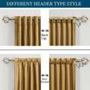 Gold Velvet Curtains 84 inch Long for Living Room,Luxury 2 Panels Room Darkening Rod Pocket Back Tab Curtain Elegant Thermal Insulated Heavy Soft Soundproof Decorative Window Drapes for Bedroom, 52"W x 84"L